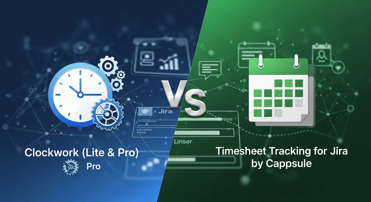 The Ultimate Jira Time Tracking Showdown: Clockwork (Lite & Pro) vs. Timesheet Tracking for Jira by Cappsule